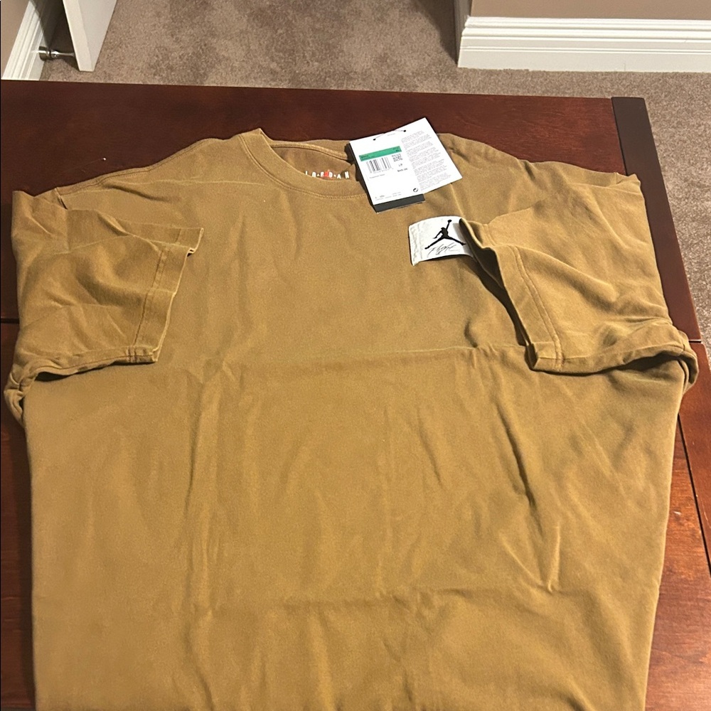 NWT! Jordan Men's Brown/Tan Short Sleeve Tee. Oversized Fit!